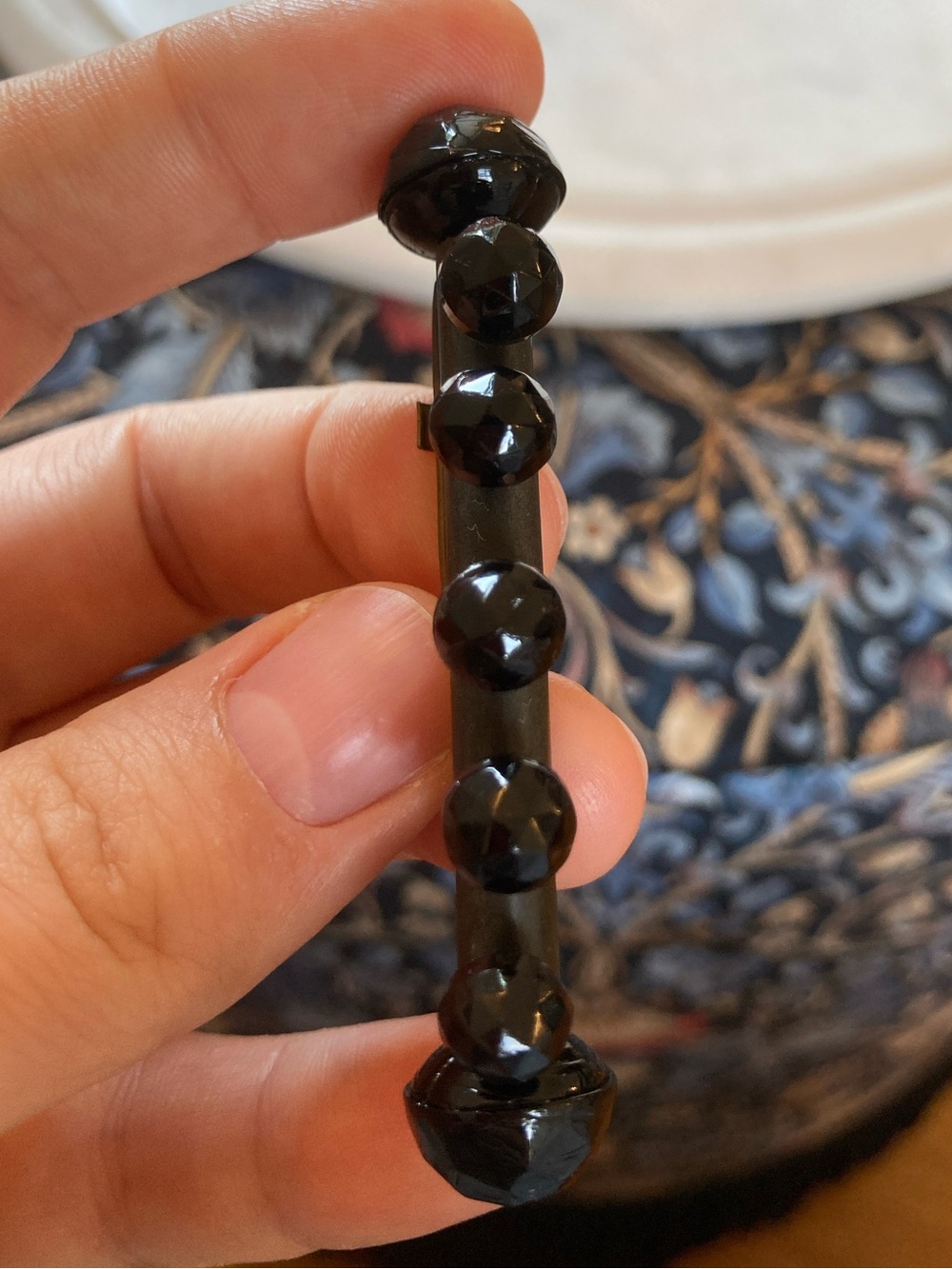Antique Victorian Gutta Percha/Vulcanite Mourning Brooch - Picture 10 of 13